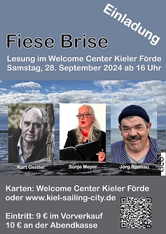 Kurt Geisler mit Sünje Meyer und Jörg Rönnau im Welcome Center von Kiel-Marketing